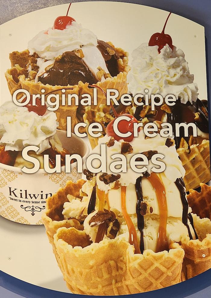 Original Recipe Ice Cream Sundaes Sign