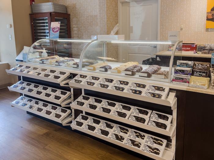 Saratoga Springs Caramels and Fudge Showcases