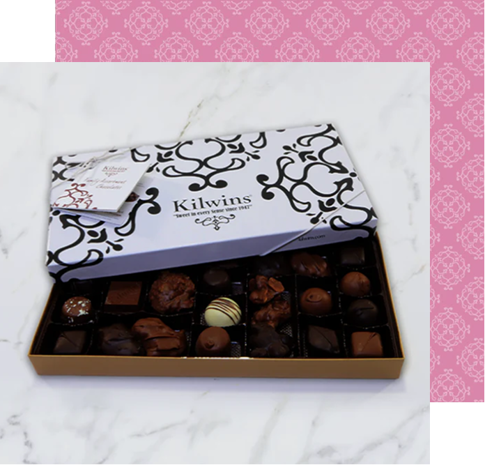 Kilwins assorted gourmet chocolate box