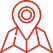 Red map icon with location pin
