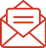 Red email envelope icon